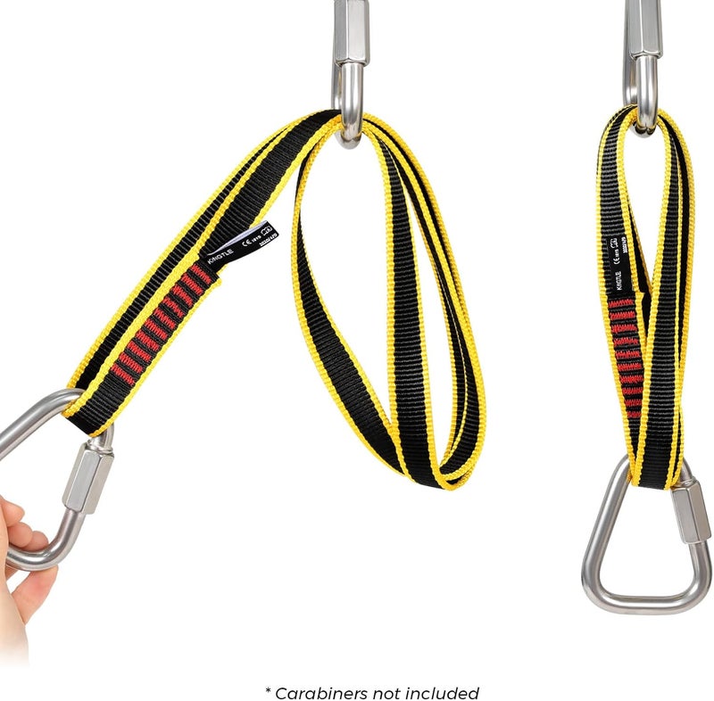 VFKENA 20MM Nylon Climbing Sling Runner 23KN CE2008/EN566 Rock Climbing Webbing Straps for Rock Climbing, Rappelling, Swing, Yoga Hammock etc - Image 4